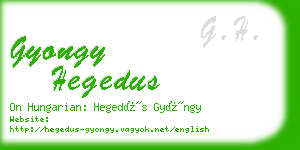 gyongy hegedus business card